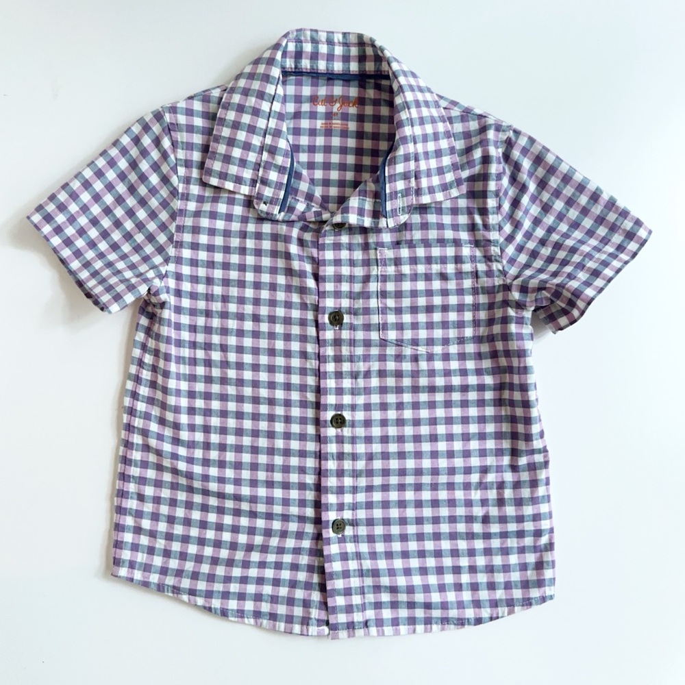 Like NEW Cat & Jack pastel purple button down shirt 4T